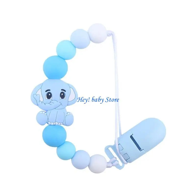 BPA-Free Animal Silicone Pacifier Clip for Baby 0–12 Months