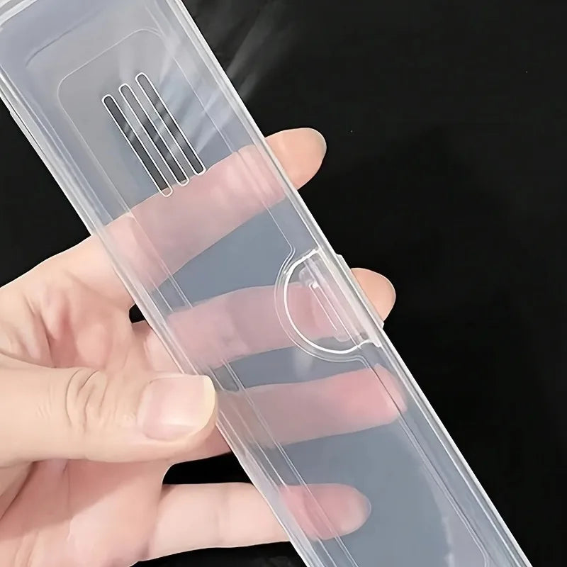 Transparent Travel Toothbrush & Toothpaste Organizer Case