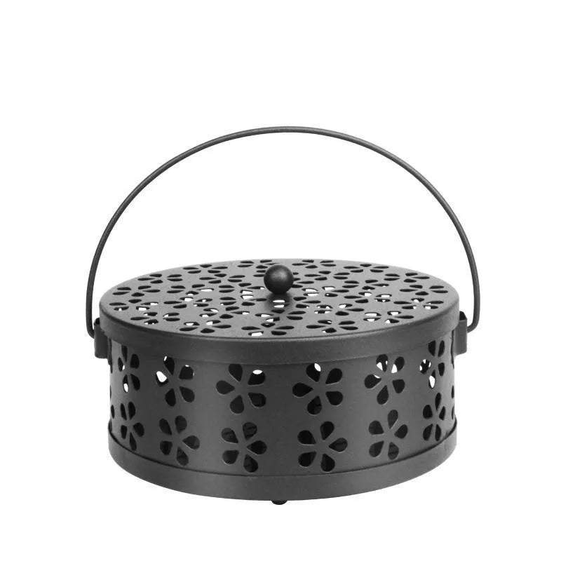 2026 Hot Mosquito Coil Tray Holder Home Insect Repellent Anti-fire Sandalwood Incense Burner Box Anti-Mosquito Supplies Peaceful Pleasures Health and Wellness Black