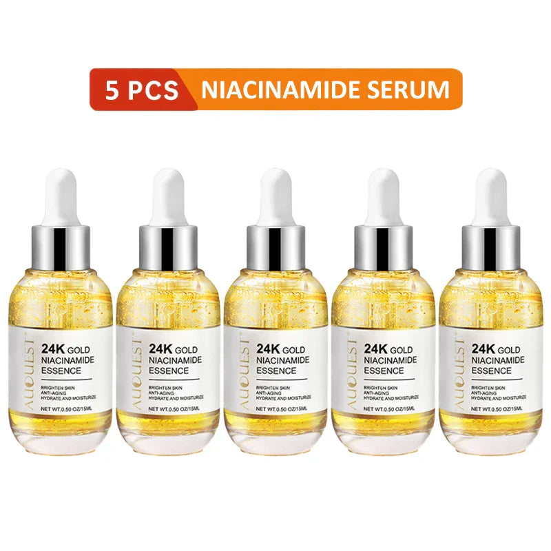 AUQUEST 24K Gold Niacinamide Face Serum – Brightening & Hydrating
