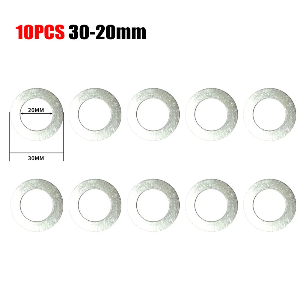 10pc Circular Saw Blade Reducing Rings Set 10–32mm Arbor