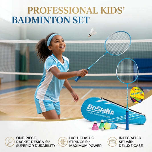 Badminton racket set, durable, elastic, anti breakage badminton set, professional level training badminton racket for students Peaceful Pleasures Health and Wellness