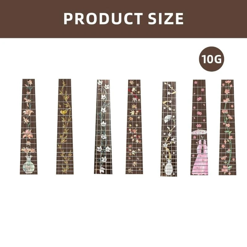 23inch Ukulele Fretboard Note Decal Guitar Inlay Sticker Decoration Ukulele Fretboard Sticker for Guitar Bass Ukulele Peaceful Pleasures Health and Wellness