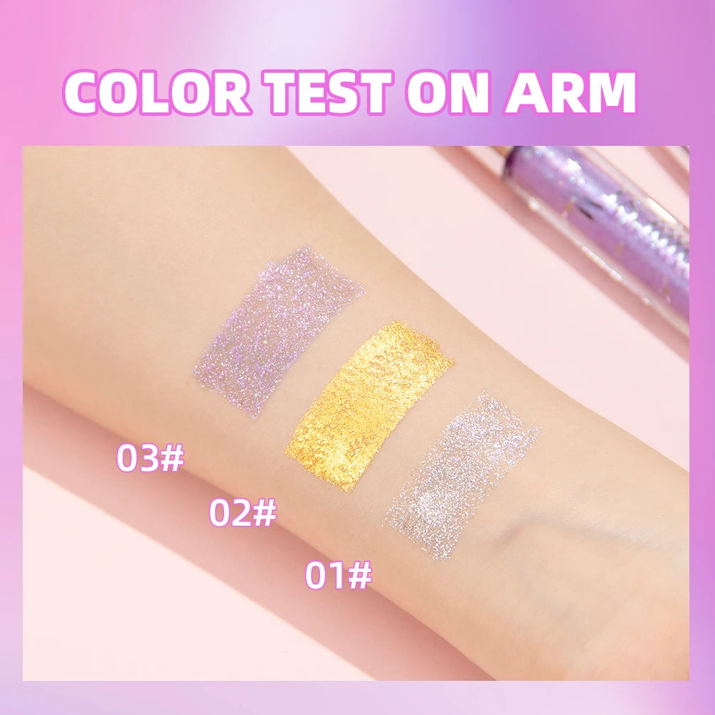 QIBEST Diamond Glitter Mascara Long Lasting Quick Dry Curling Extension Eyelashes Mascara Beauty Shiny Cosmetic For Women Makeup Peaceful Pleasures Health and Wellness