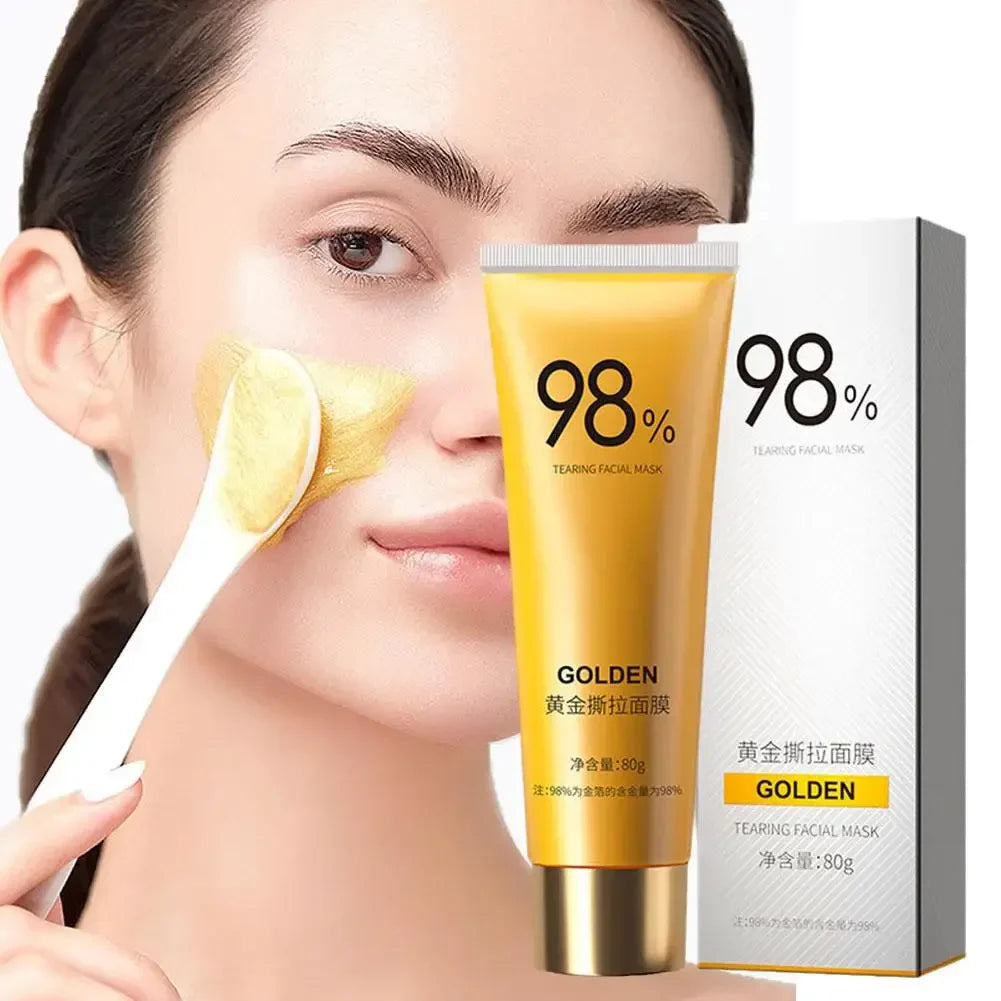 LAIKOU Gold Peel-Off Face Mask 80g – Deep Cleanse & Tighten