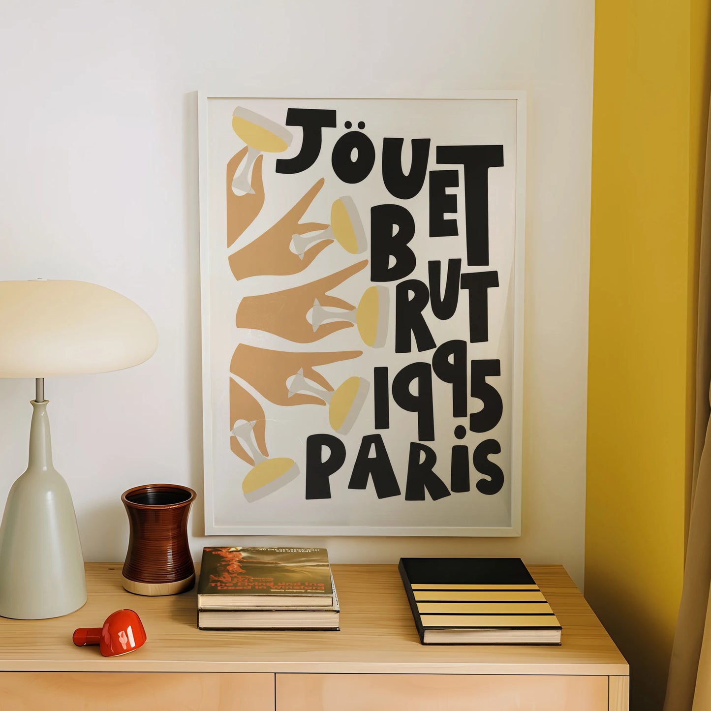 French Jouet Brut 1995 Paris Canvas Wall Art Print | Home Décor