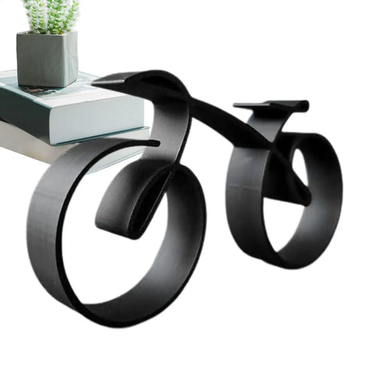 3D Minimalist Bicycle Sculpture | Acrylic Bike Desk Decor Art Decorative Sculpture Peaceful Pleasures Health and Wellness