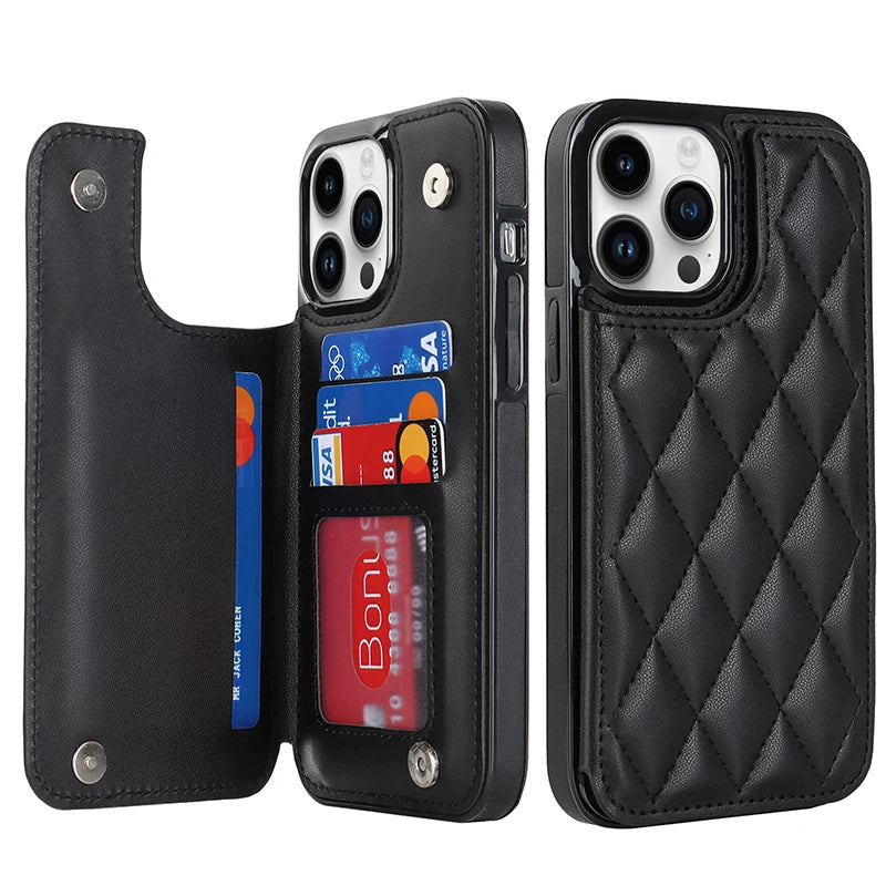 case for iphone 15 pro max with pocket Phone case card storage wallet phone case for iphone 17 pro max case leather Card wallet Peaceful Pleasures Health and Wellness