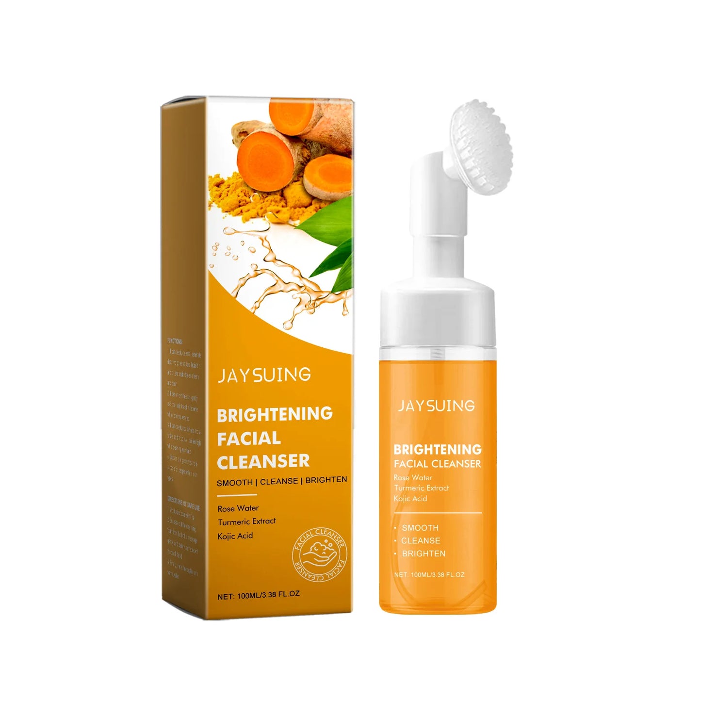 Jaysuing Turmeric Foam Facial Cleanser – Exfoliate & Minimize Pores