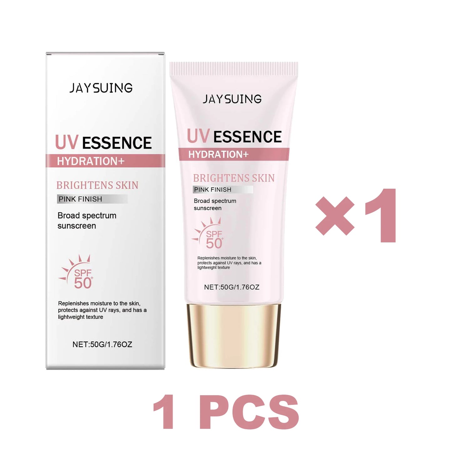 Jaysuing UV Essence Stick SPF 50+ Hydrating Oil Free Anti Sun Natural Sunblock Facial Moisturizer Soothing Skin Care Beauty Peaceful Pleasures Health and Wellness 1 pcs