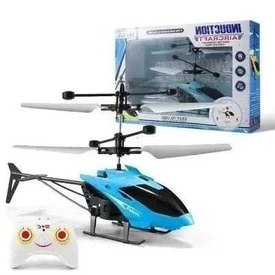 Mini RC Drone Rechargeable No Remote Control RC Helicopters Drone Toys Induction Hovering Safe Fall-resistant Rc Airplane Peaceful Pleasures Health and Wellness Blue