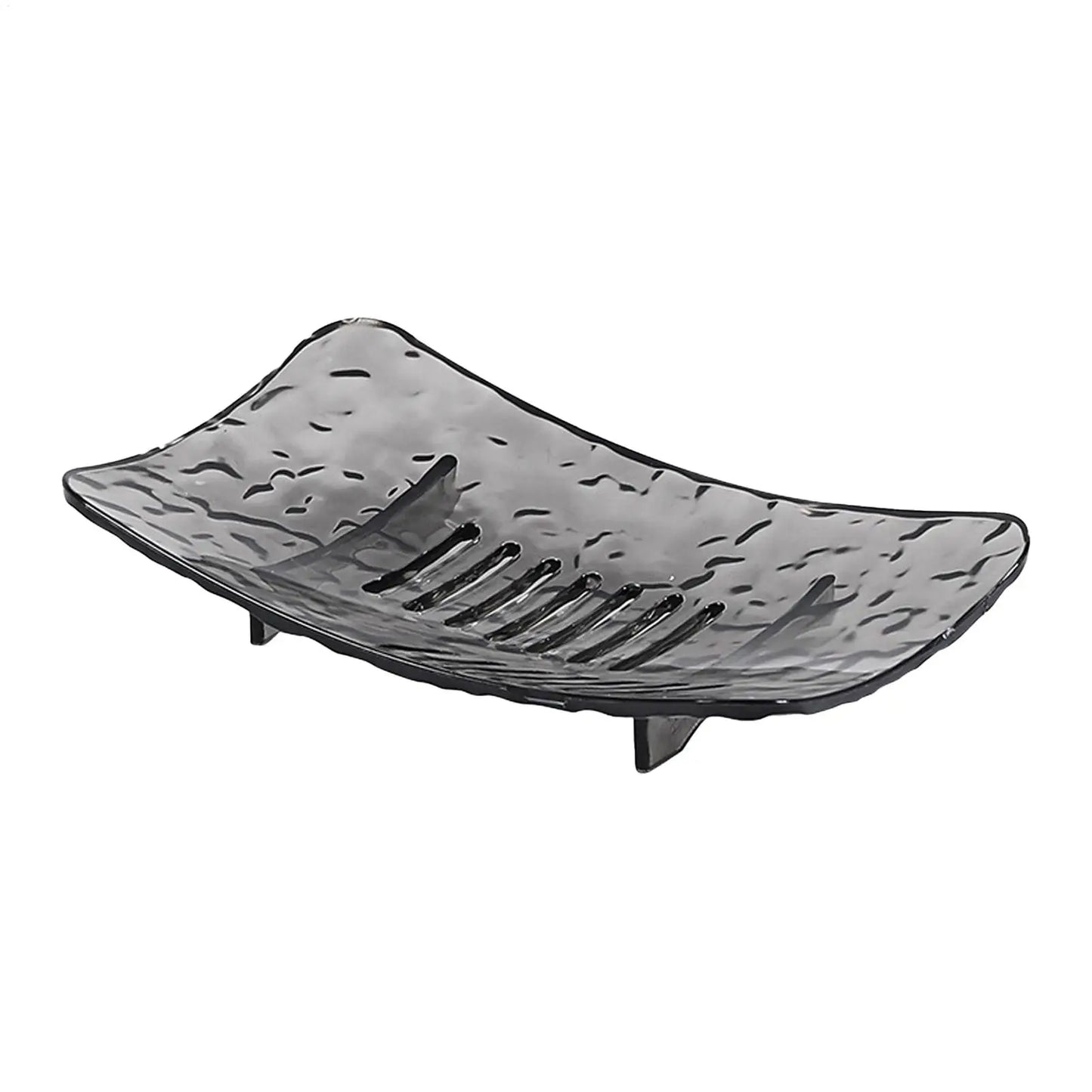 Clear Plastic Soap Dish with Drain Holes | S & L Sizes