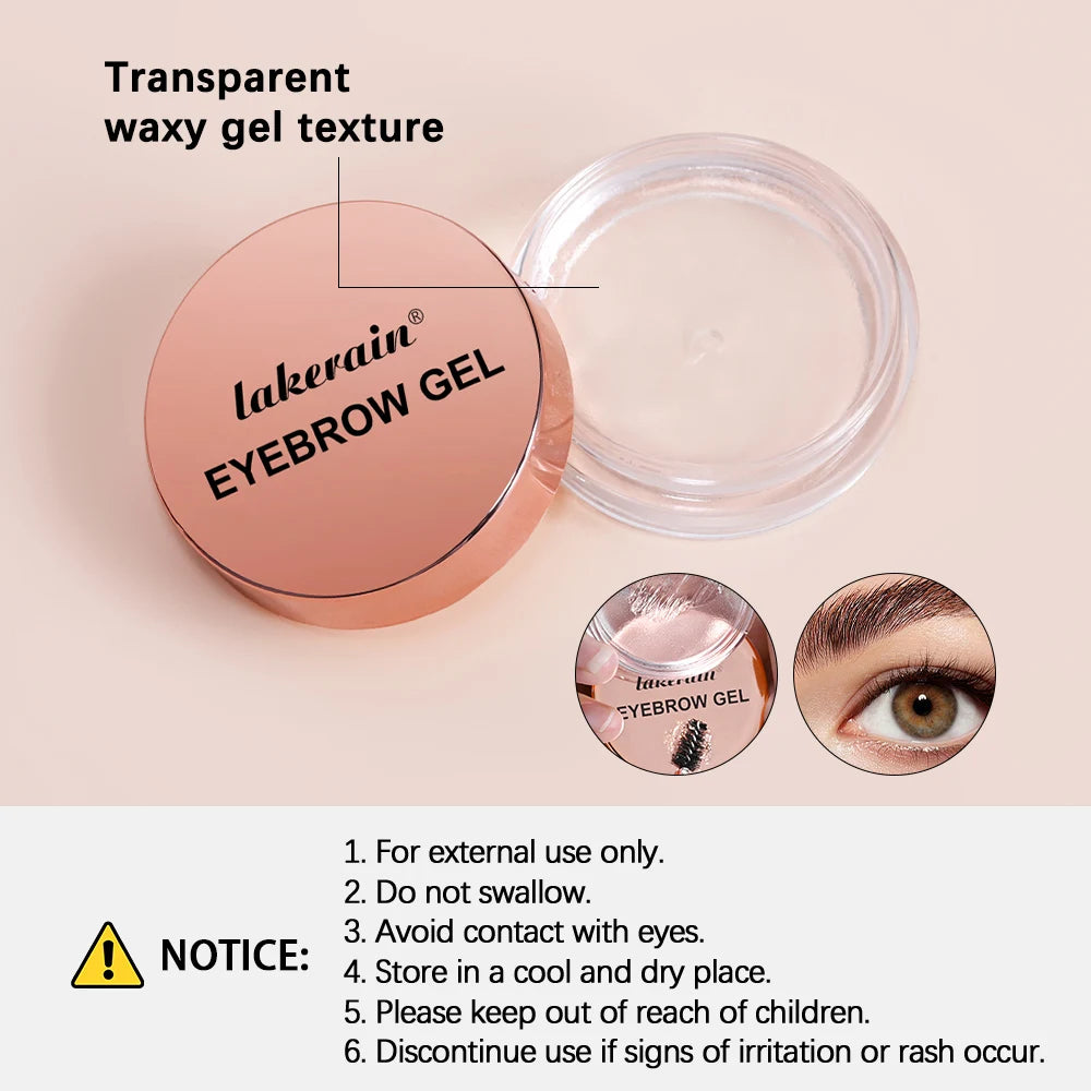3D Eyebrow Styling Gel Styling Cream Quick-drying Makeup Eyebrow Sculpt Soap Natural Wild Brow Pomade Setting Gel Wax Cosmetics Peaceful Pleasures Health and Wellness