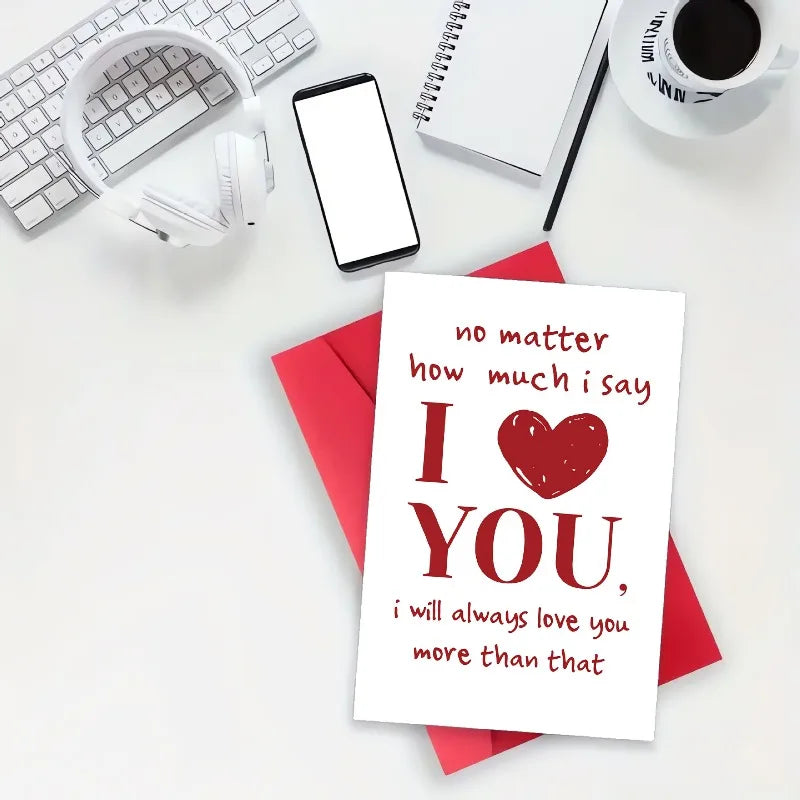1 set Valentine's Day Greeting Cards Flower Shops Handwritten Flowers Baking Confession Souvenir Cards Instagram Style Peaceful Pleasures Health and Wellness