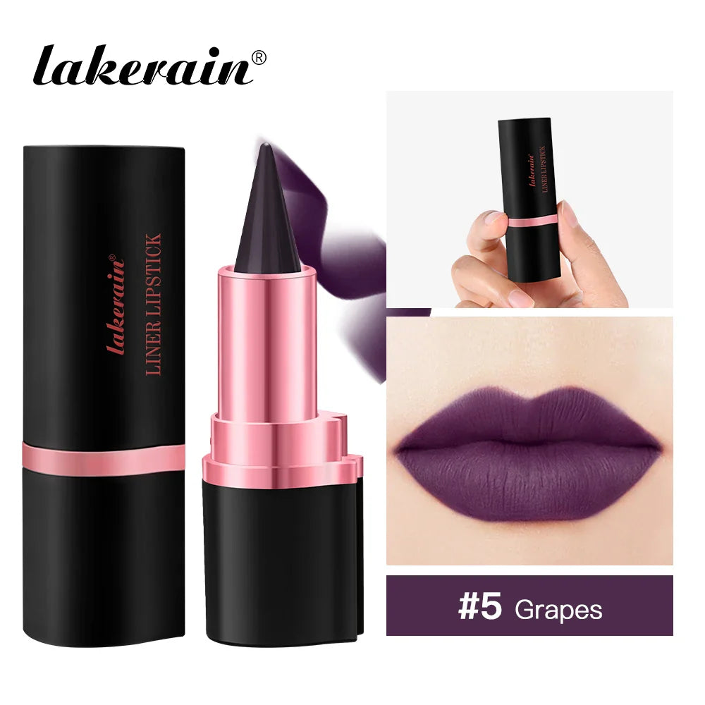 2-in-1 Gradient Lip Liner & Lipstick – Matte Waterproof Crayon