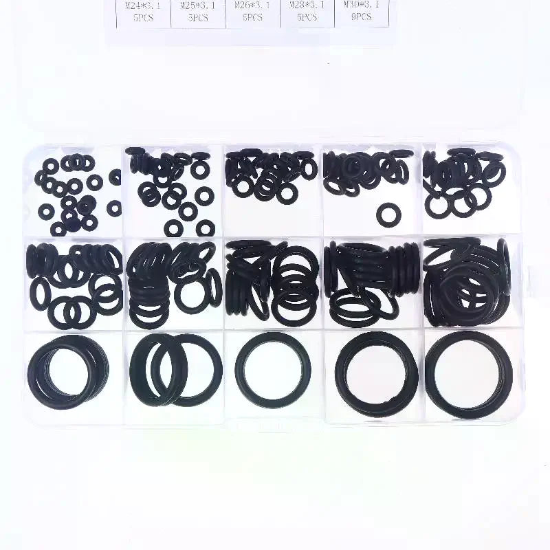 175/200Pcs Nitrile Rubber O-Ring Set | High Pressure Repair Kit O-Ring Gasket Kit Peaceful Pleasures Health and Wellness