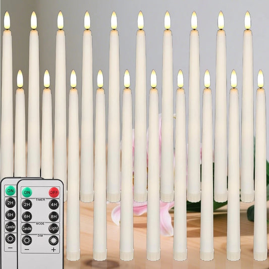 Flameless Taper Candles with Remote Flickering LED Taper Candles Battery Operated Candlesticks for Wedding Christmas Thanksgivin Peaceful Pleasures Health and Wellness