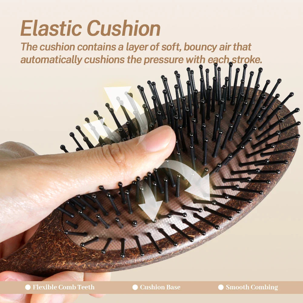 Wood Paddle Hair Brush – Scalp Massage & Detangling Comb