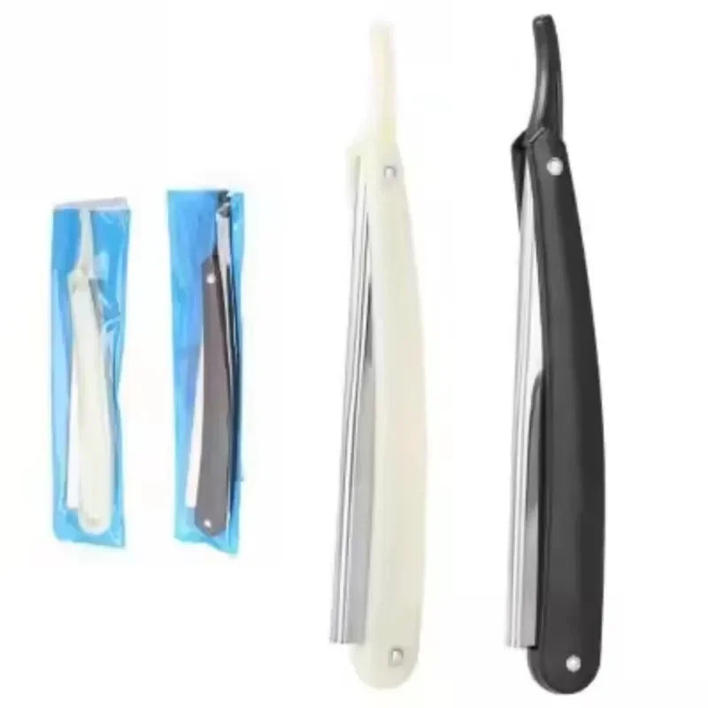 Professional Straight Edge Barber Razor | Stainless Steel Shaver Straight Edge Razor Peaceful Pleasures Health and Wellness