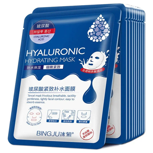 LAIKOU Hyaluronic Acid Sheet Masks – 10pcs Hydrating Face Masks Hydrating Sheet Mask Oasis Select Default Title