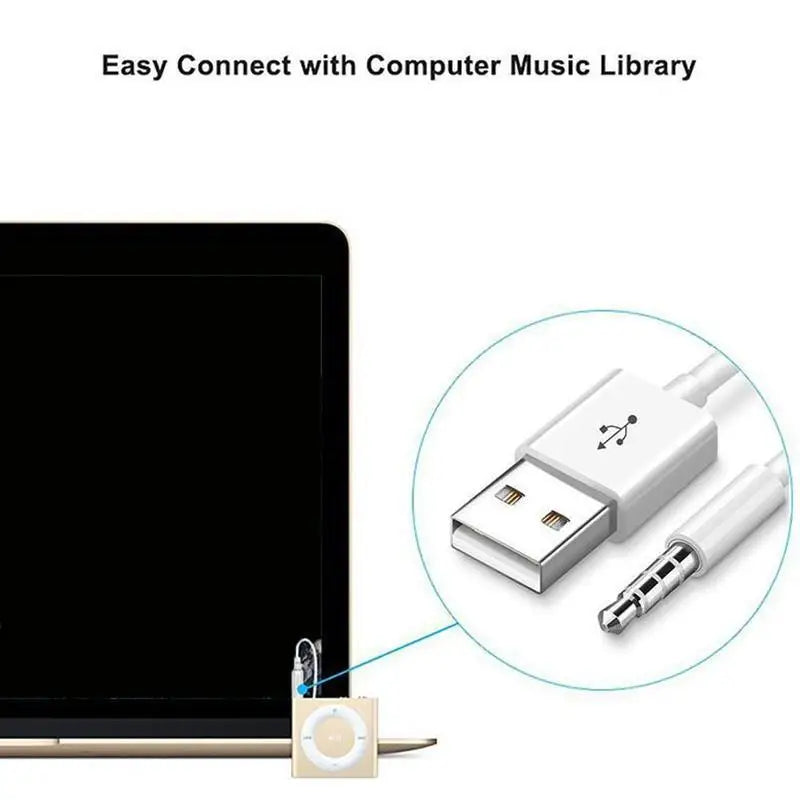 iPod Shuffle USB Charger & Data Sync Cable Peaceful Pleasures Health and Wellness