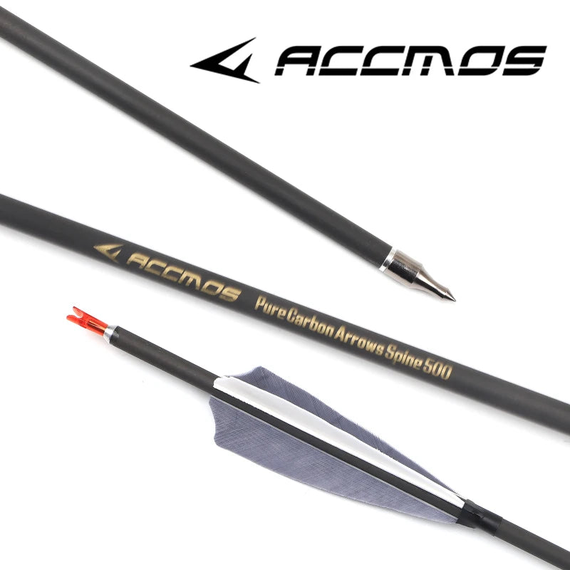 6-12p Pure Carbon Arrow ID6 Spine 300 400 500 600 700 800 Nature
