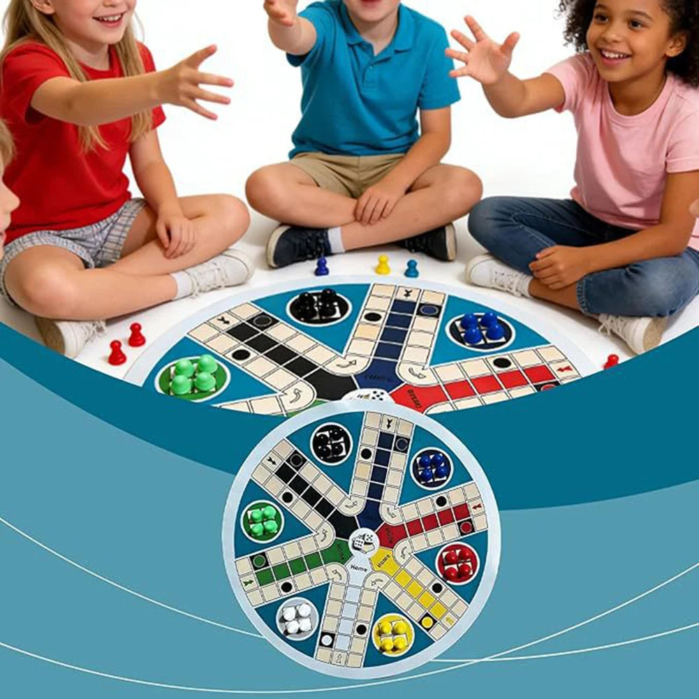 6 Player Ludo Board Game | Multiplayer Flying Chess Family Set