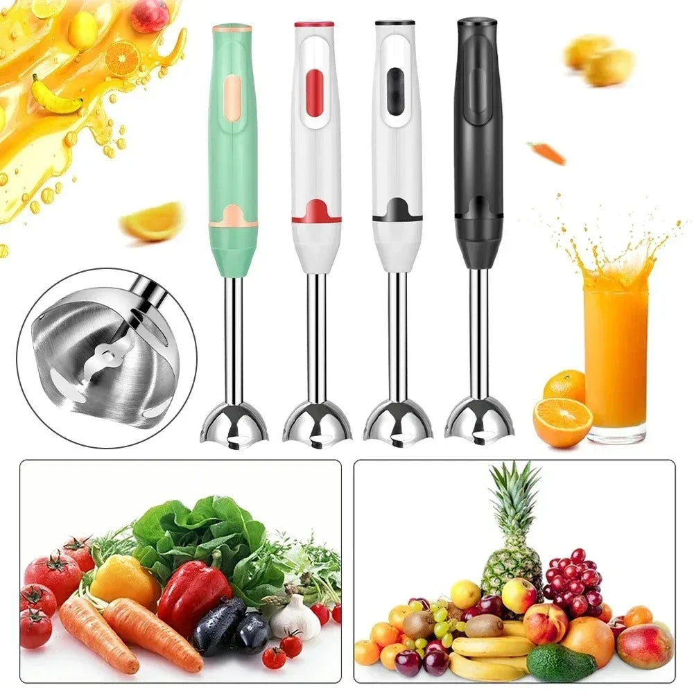 Electric Hand Mixer 5-in-1 Multifunction Stainless Steel Kitchen Gadget for Egg Whisking Vegetable Chopping Blending Peaceful Pleasures Health and Wellness