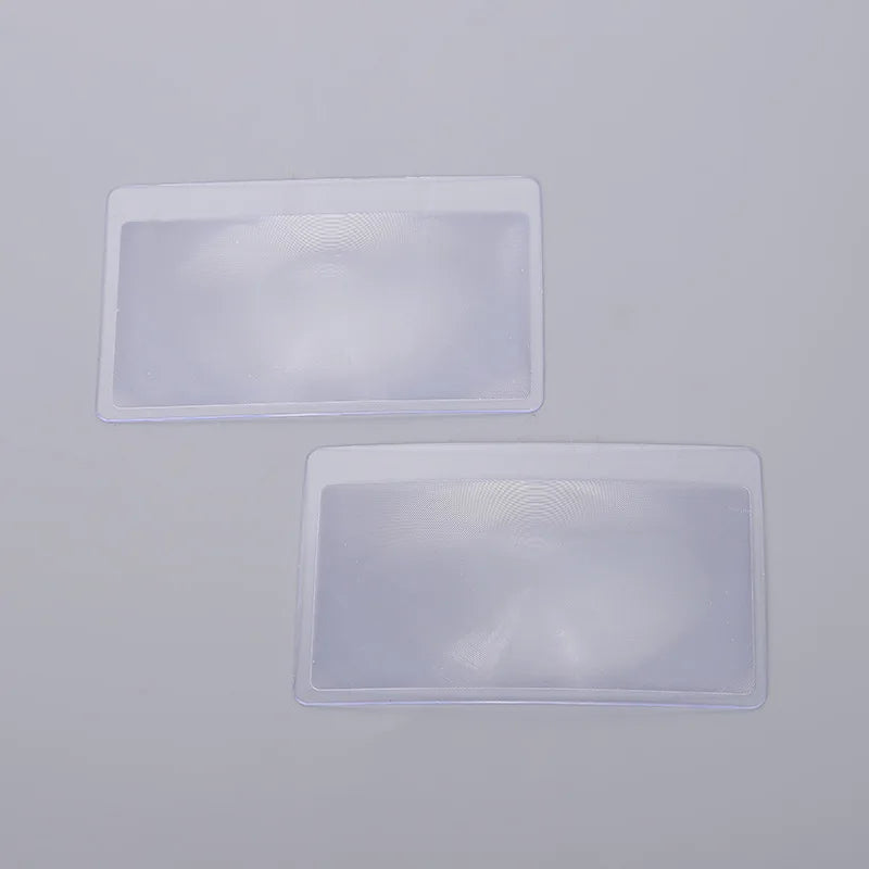 3X Magnifier Magnifying Lens Credit Card Loupe Wallet Pocket Plastic Magnifying Fresnel Read Transparent Magnifying Glass Peaceful Pleasures Health and Wellness