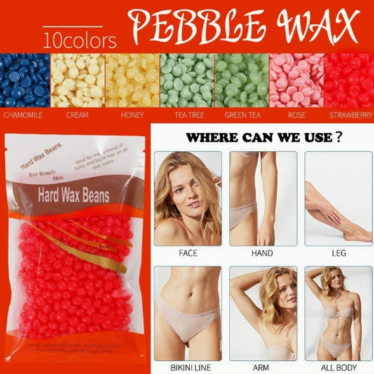 Paper free hair removal wax nose hair full body hair removal wax bean wax therapy hair removal cream bag 100G hard wax beans Peaceful Pleasures Health and Wellness