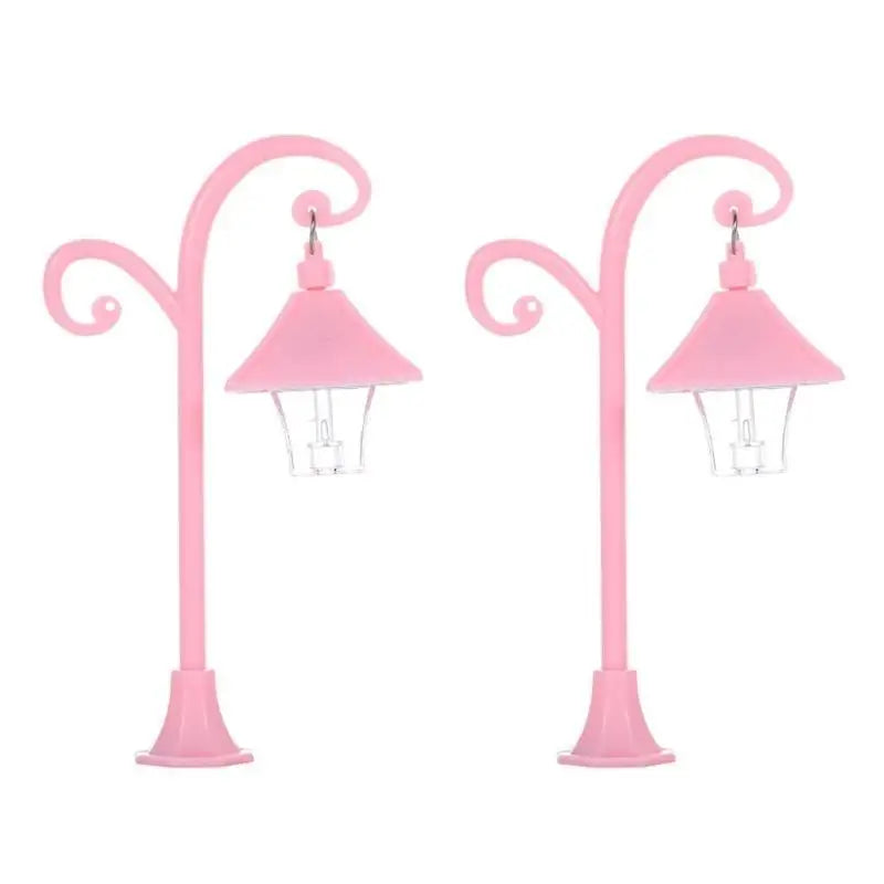 Miniature Street Lamp for Dollhouses & Garden Scenes – 2PCS