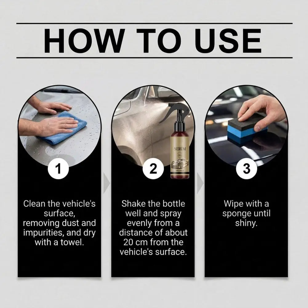 Car Ceramic Coating Kit Cleaning Maintenance Paint Protection Anti Scratch Hydrophobic Shine Long Lasting For All Cars Home Peaceful Pleasures Health and Wellness