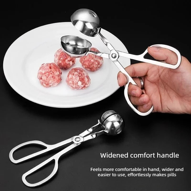 Stainless Steel Meatball Maker Clip Household Manual Meatball Making Mold for Fish Meat Beef Ball Kitchen Cooking Tool Peaceful Pleasures Health and Wellness