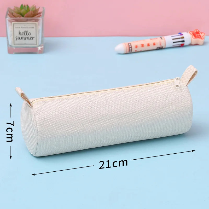 Bview Art Cartoon Cylinder Pencil Case Large Capacity Cute Stationery
