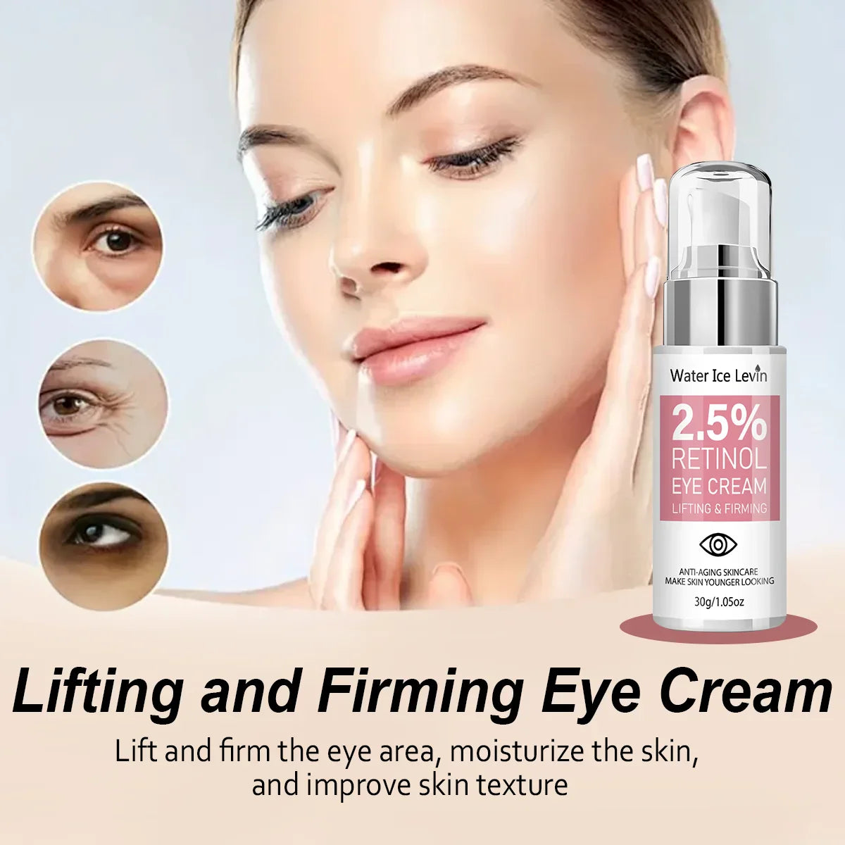 2.5% Retinol Eye Cream – Firming & Hyaluronic Acid | 30g