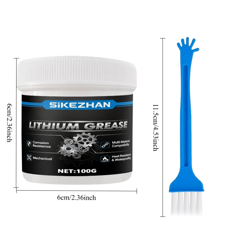 3D Printer Lithium Grease – Lubricant & Noise Reduction, High-Temp Anti-Corrosion, for Rails/Lead Screws/Bearings + Brush Peaceful Pleasures Health and Wellness