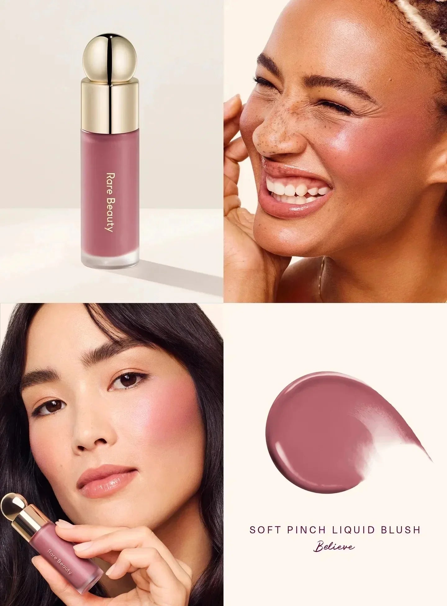 Rare Beauty Soft Pinch Cushion Blush & Lip Gloss | Dewy Finish
