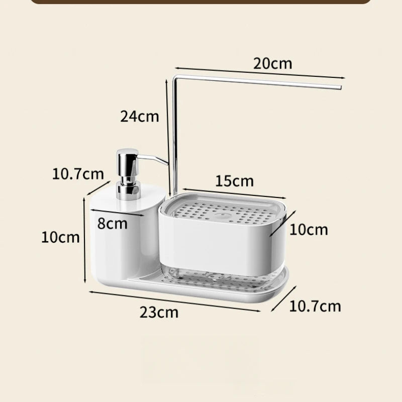 Household Automatic Liquid Box Desktop Hand Sanitizer Storage Box Bathroom Countertop Towel Rack Creative Soap Holder Peaceful Pleasures Health and Wellness