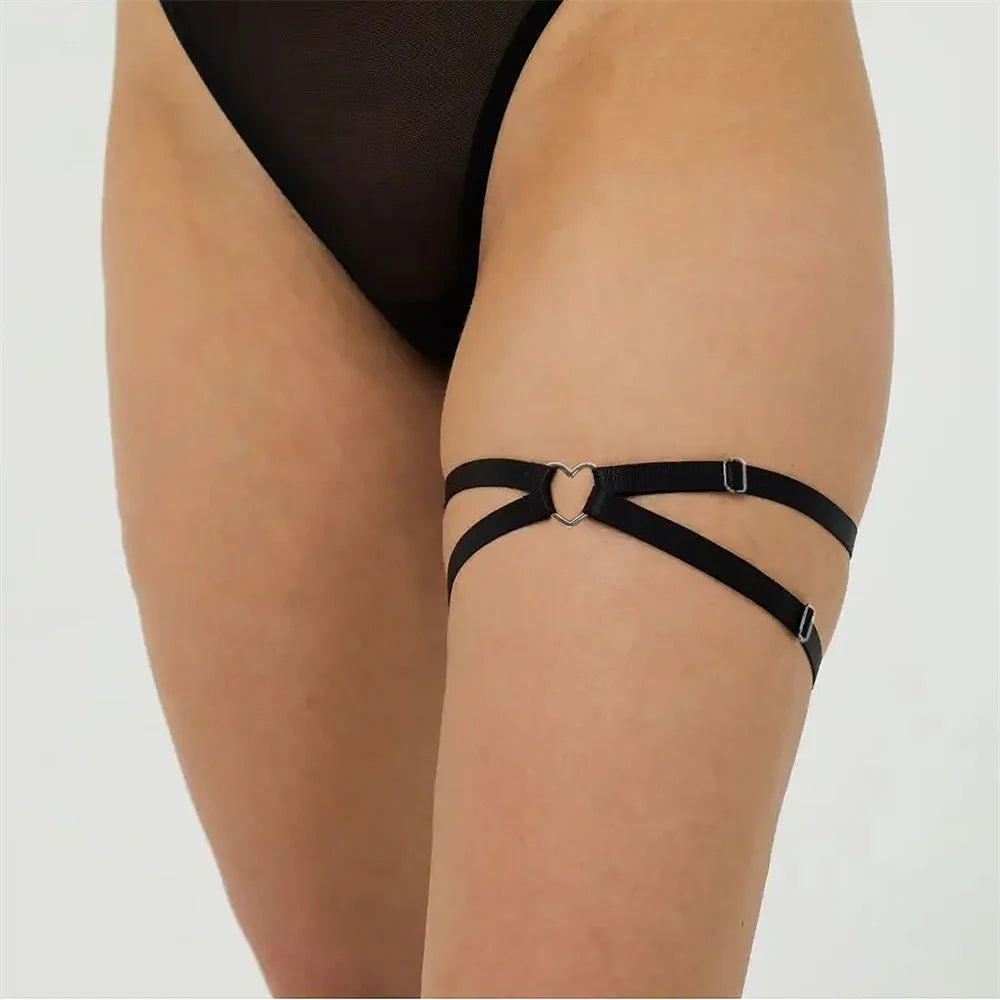 Harajuku Punk Rock Sexy Leather Harness Goth Accessories Leg Garter