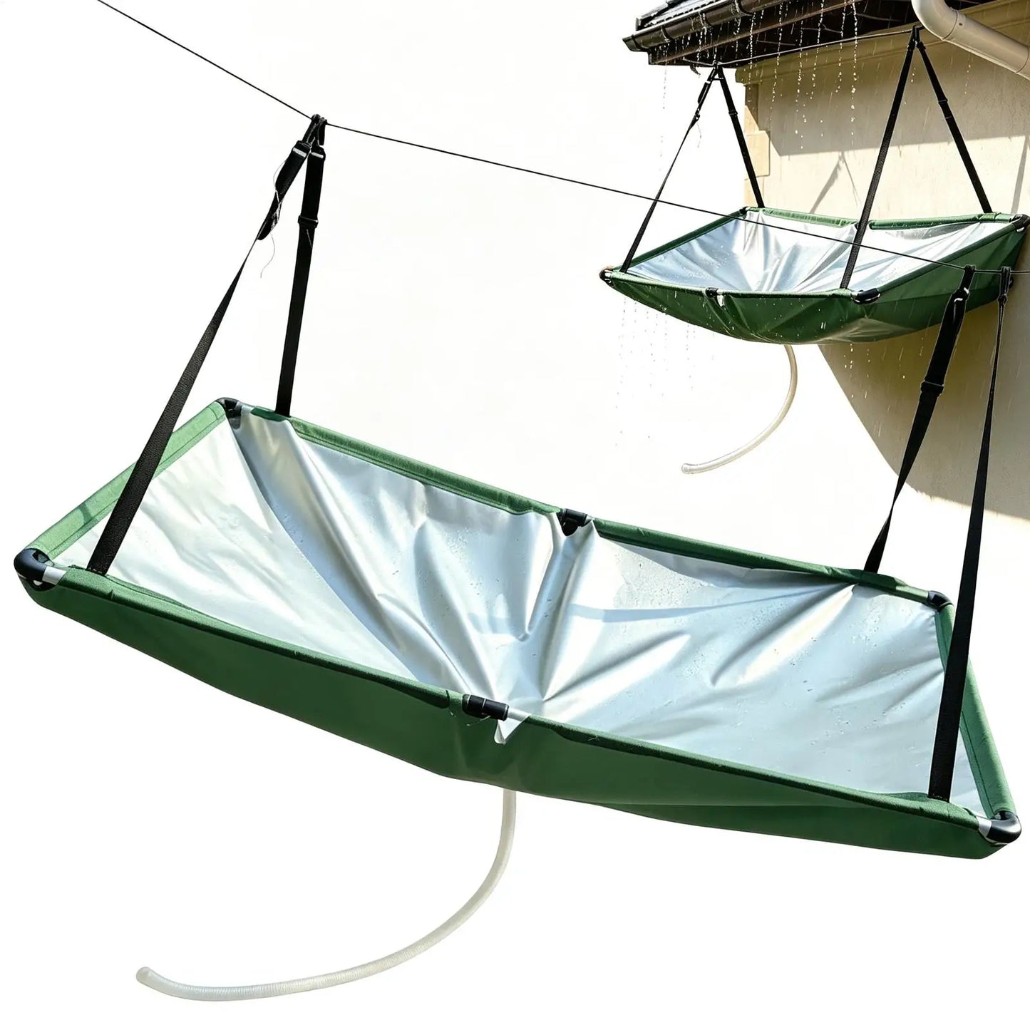 Rain Collector for Garden – Rainwater Harvester with Hose & Filter