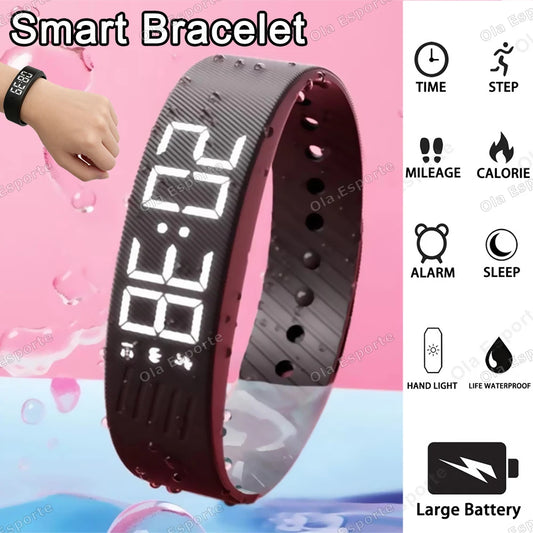 Ola Esporte HT30 LED Smart Bracelet | Pedometer & Sleep Tracker Smart Fitness Bracelet Peaceful Pleasures Health and Wellness