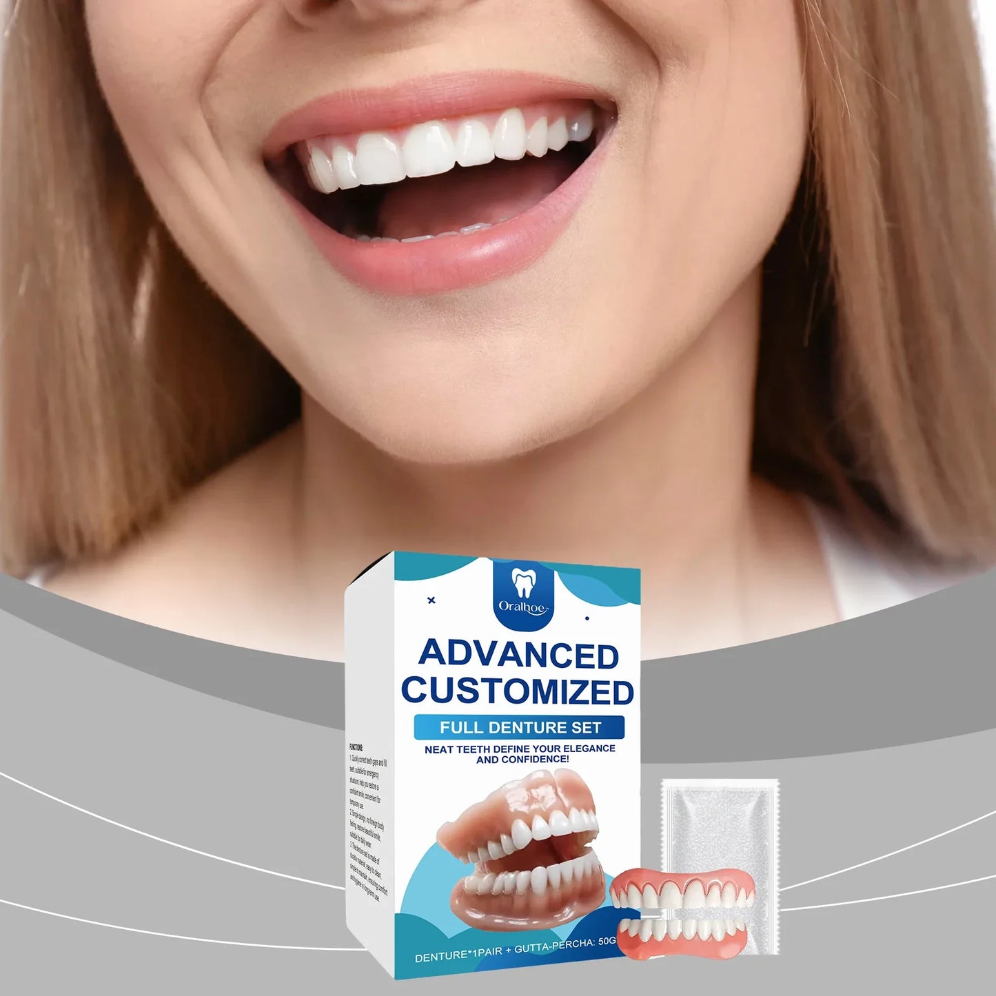 Dental Cosmetic Set – Tooth Gap Filler & Denture Care Kit