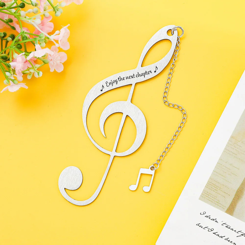 Bview Art Music Note Pendant Necklace Engravable Teacher Appreciation