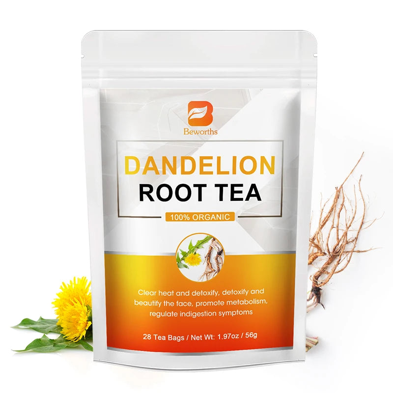 Dandelion Extract Herbal Tea – Liver & Digestive Support Peaceful Pleasures Health and Wellness 28days 5bags United States