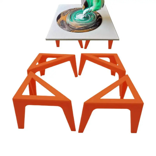 4pcs Canvas Stands for Acrylic Paints Pouring Painter Feet Risers Support Stand Paint Stands for Canvases Peaceful Pleasures Health and Wellness