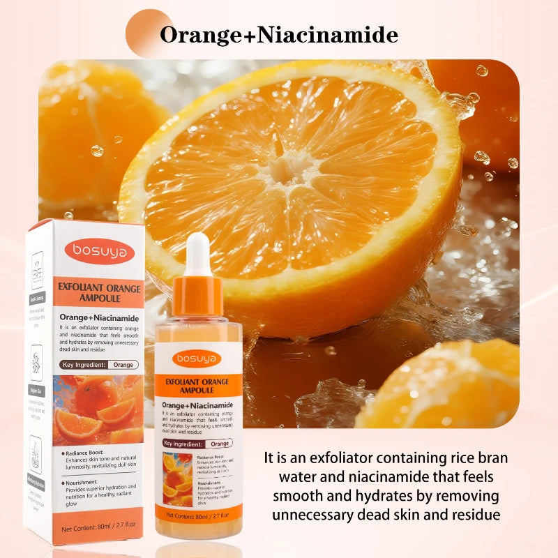 Kojic Acid Exfoliating Serum With Niacinamide Deep Cleansing Hydrating Face Essence Even Skin Tone Non-greasy For Daily Skincare Peaceful Pleasures Health and Wellness Orange essence