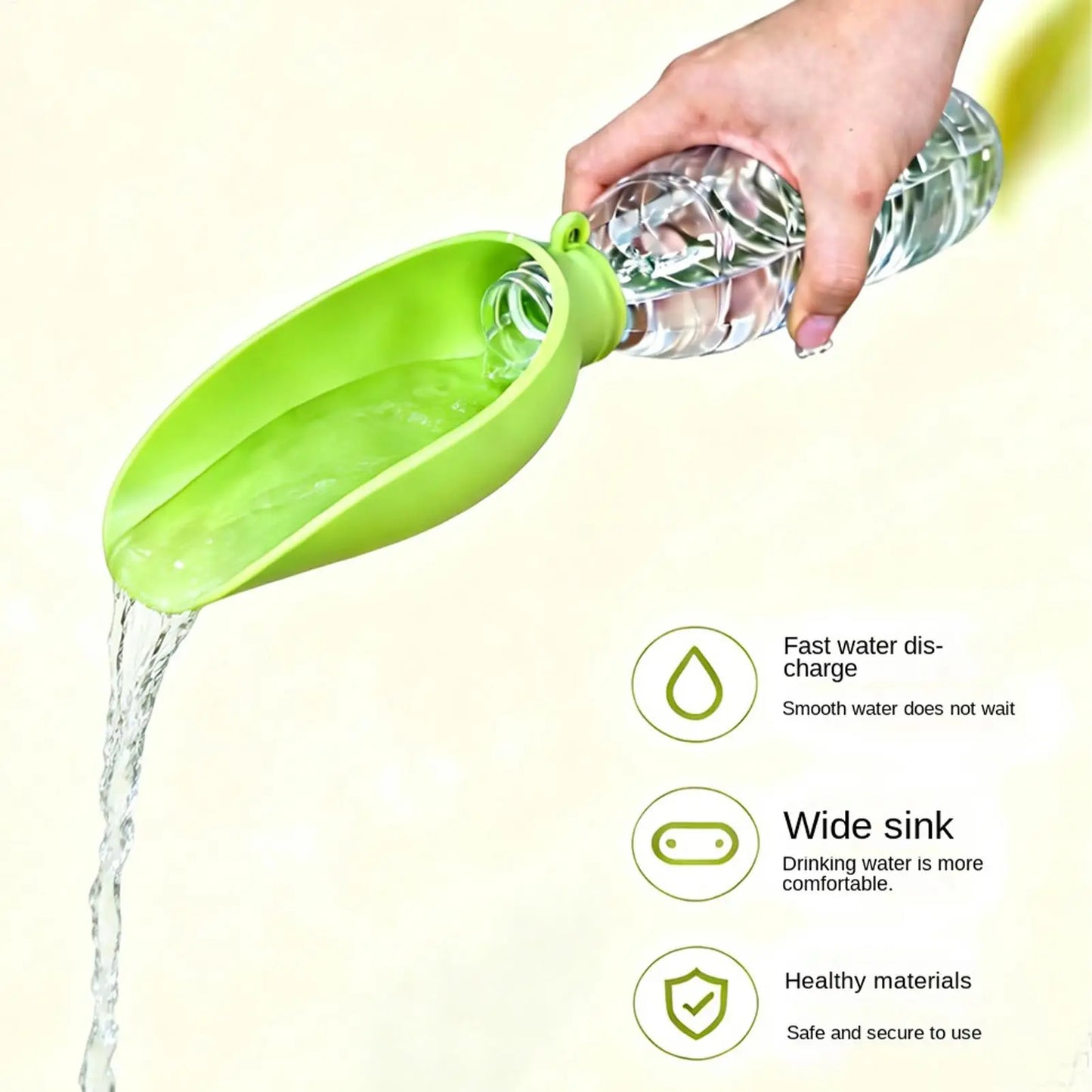 Leakproof Dog Travel Water Bottle | Portable Silicone Bowl