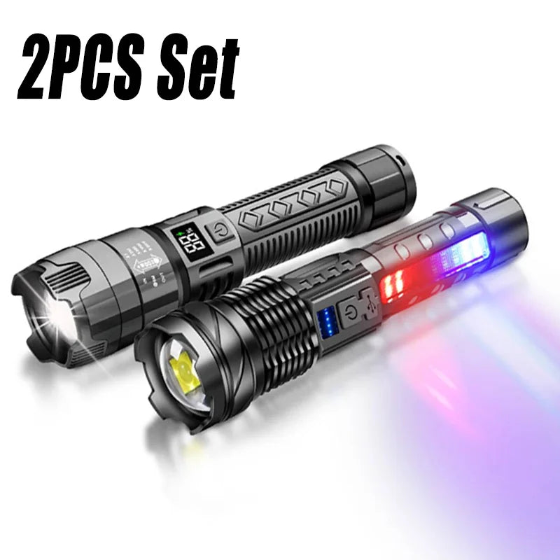 ZHIYU 2000LM Rechargeable LED Flashlight | Zoomable Tactical Torch
