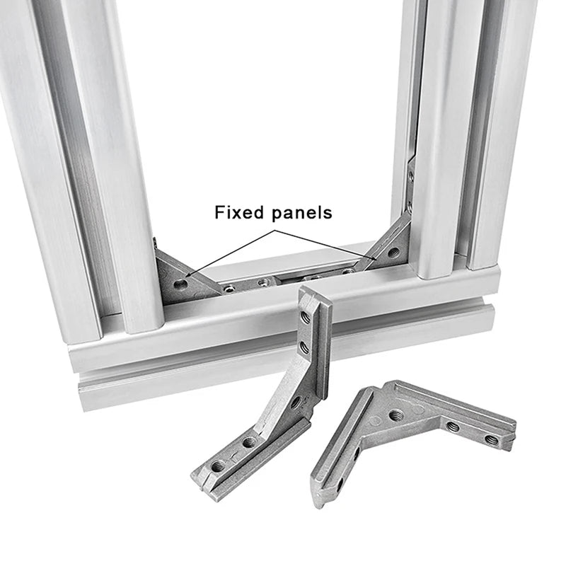 2/4Pcs 2020 3030 4040 Panel Iinstallation Board Angle Slot Connector Angle Slot Fixing Hardware Door Frame Corner Code Profile Peaceful Pleasures Health and Wellness