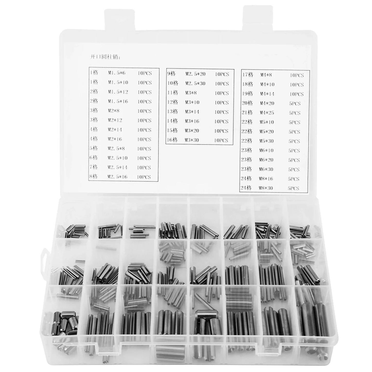 Stainless Steel Spring Tension Pins M1 5 M2 M3 M4 M5 M6 M8 Box Pin